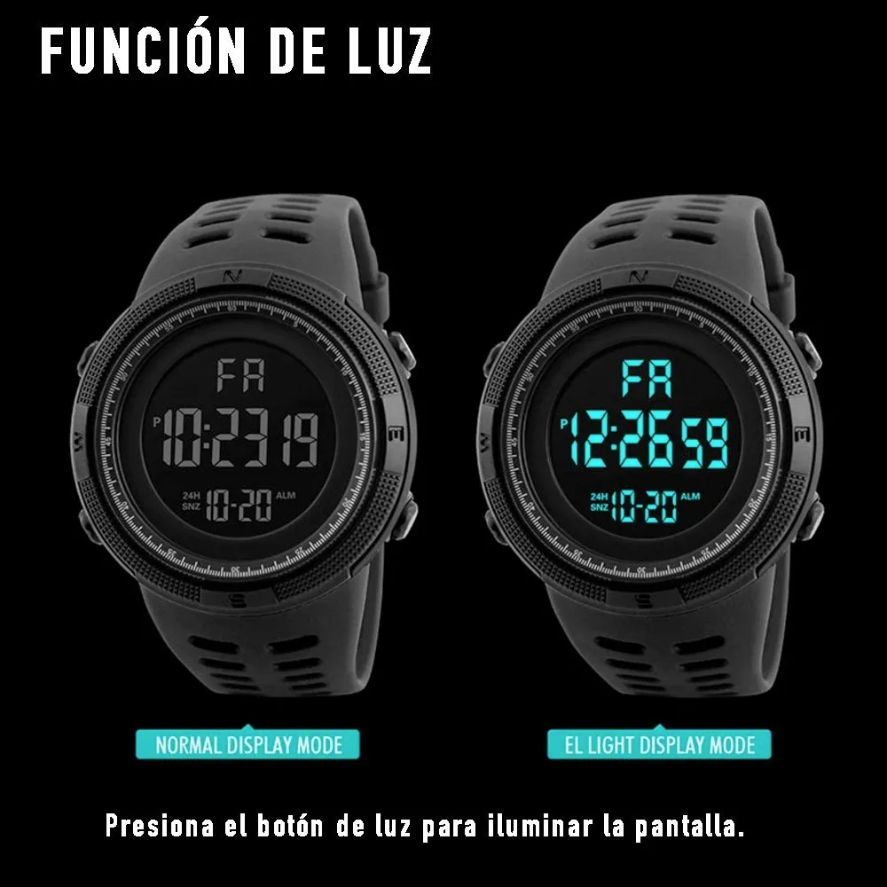 Reloj Digital Deportivo Para Hombre Original Azul Rey