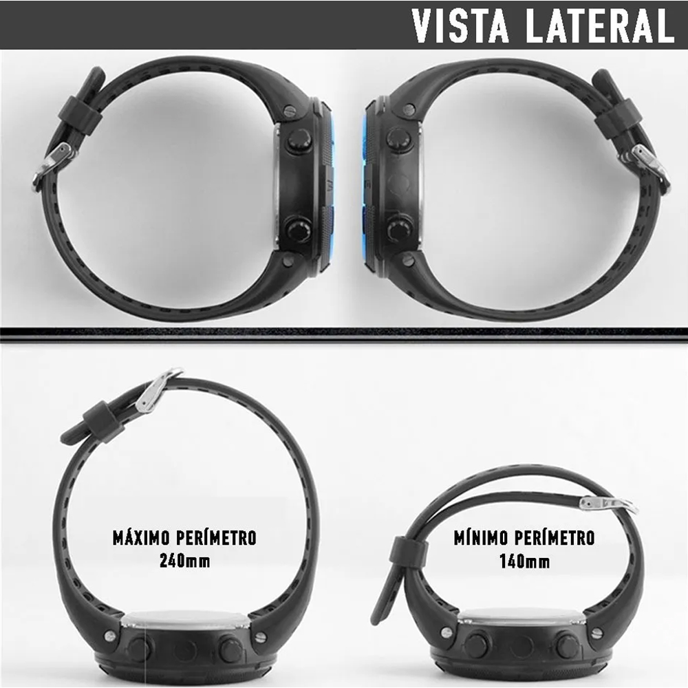 Reloj Digital Deportivo Para Hombre Original Azul Rey