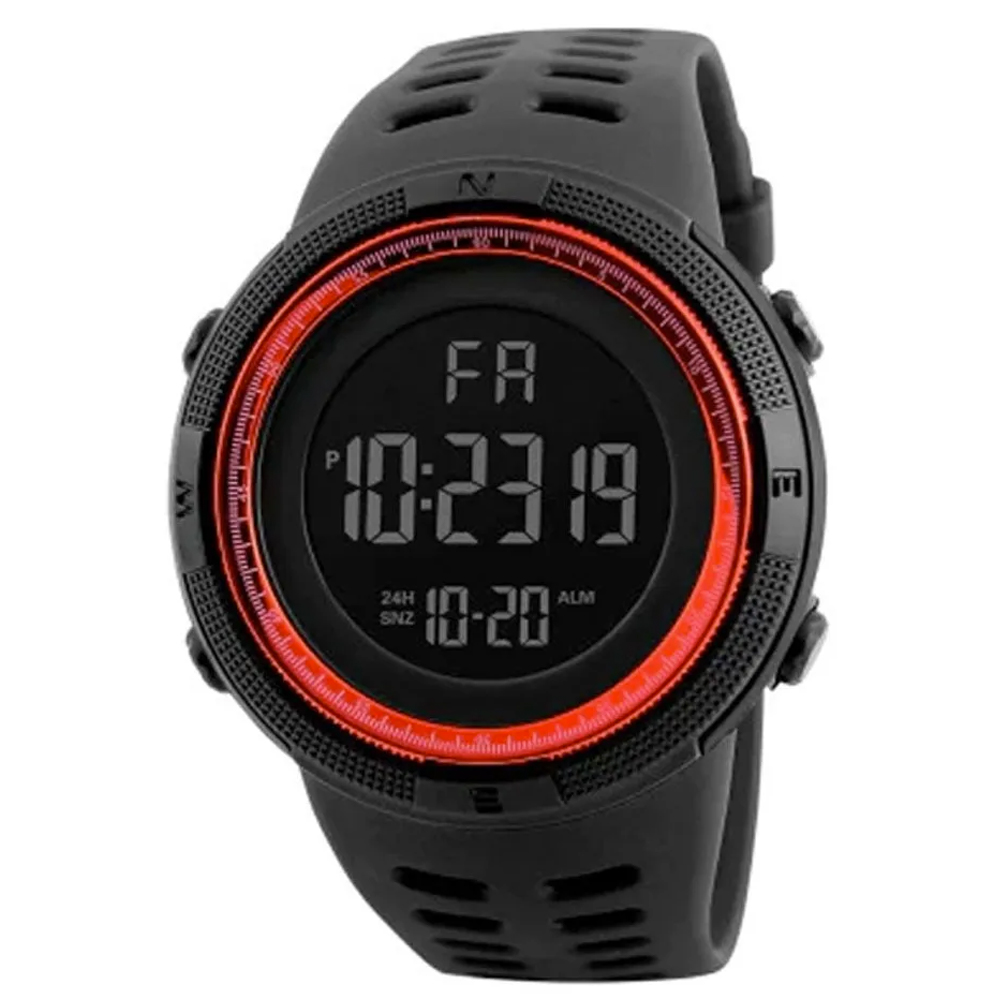 Reloj Digital Deportivo Para Hombre Original Rojo