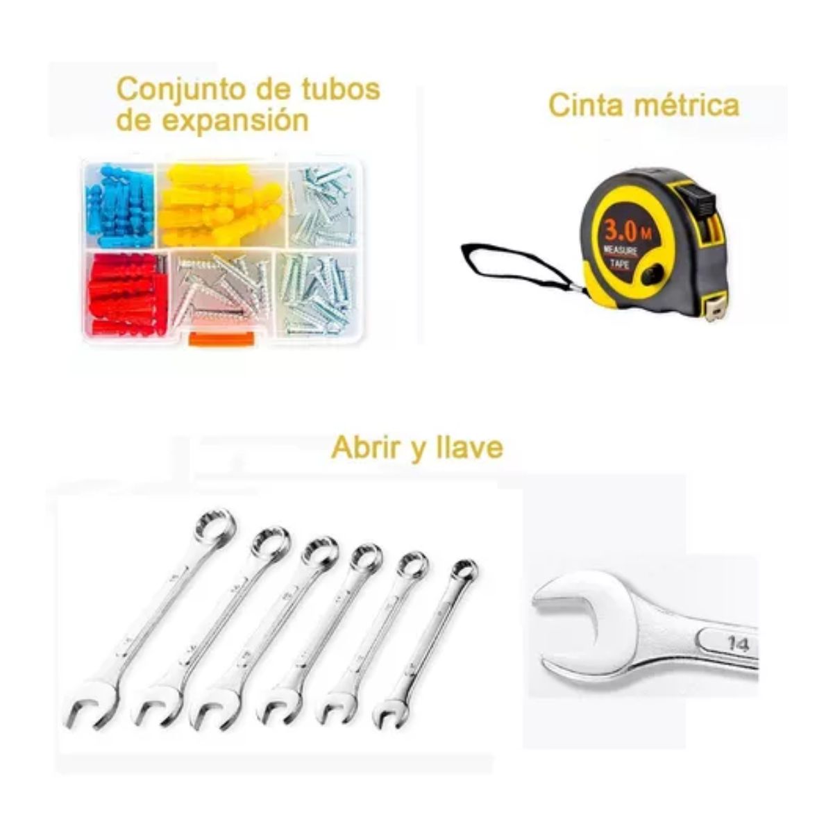 Juego De Herramientas Mecánicas Desarmadores Goxawee 108 pcs, Negro con Amarillo