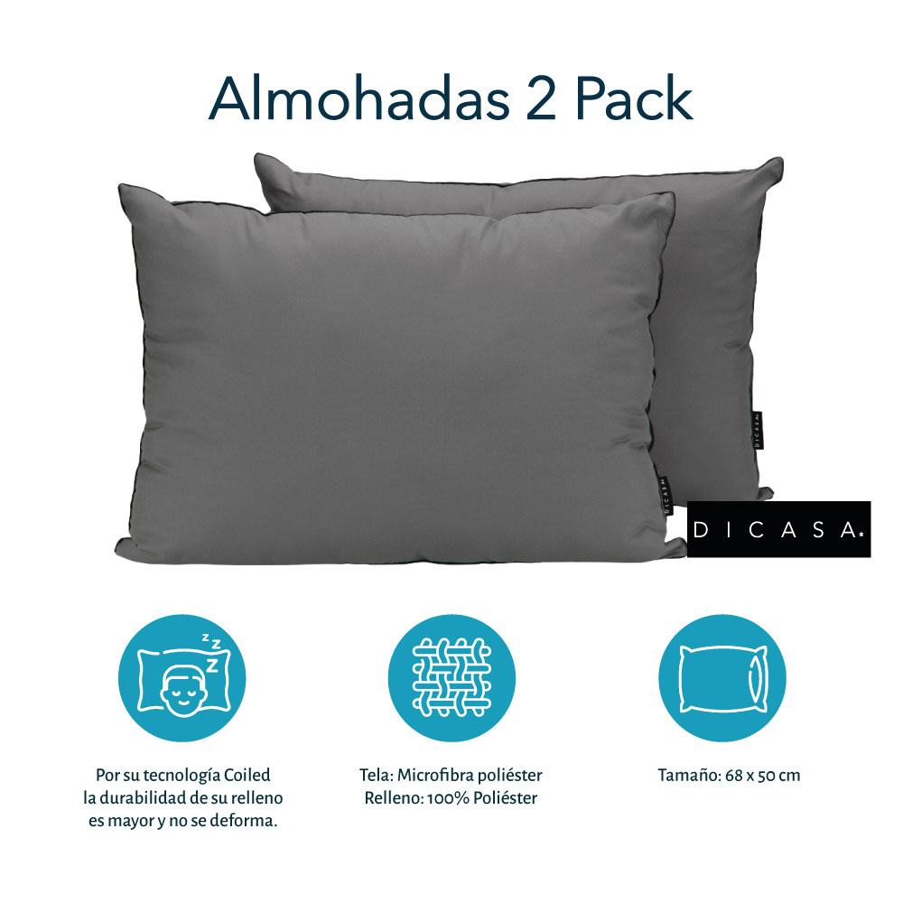 Colchón Spring Air Matrimonial LeMans Con Almohada 2 Pack