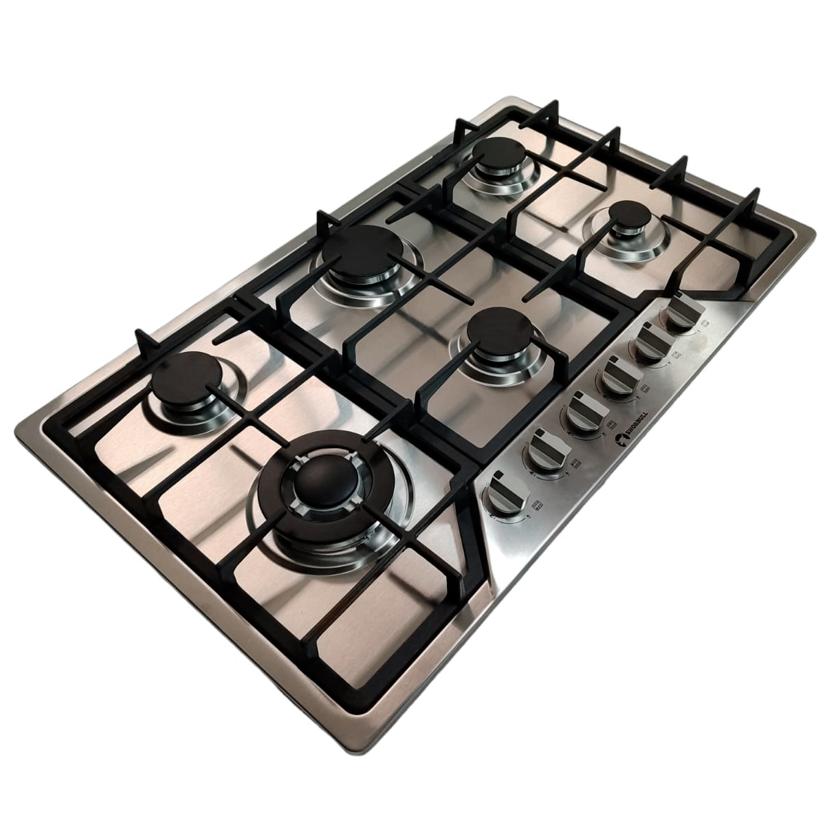 Estufa parrilla empotrable de Acero Inoxidable de 6 quemadores Shorbull