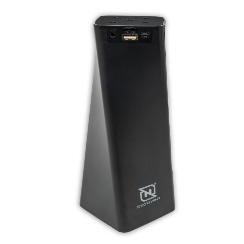 Necnon Bocina Portátil NB-02 TWS, Bluetooth, Inalámbrico, USB, Negro
