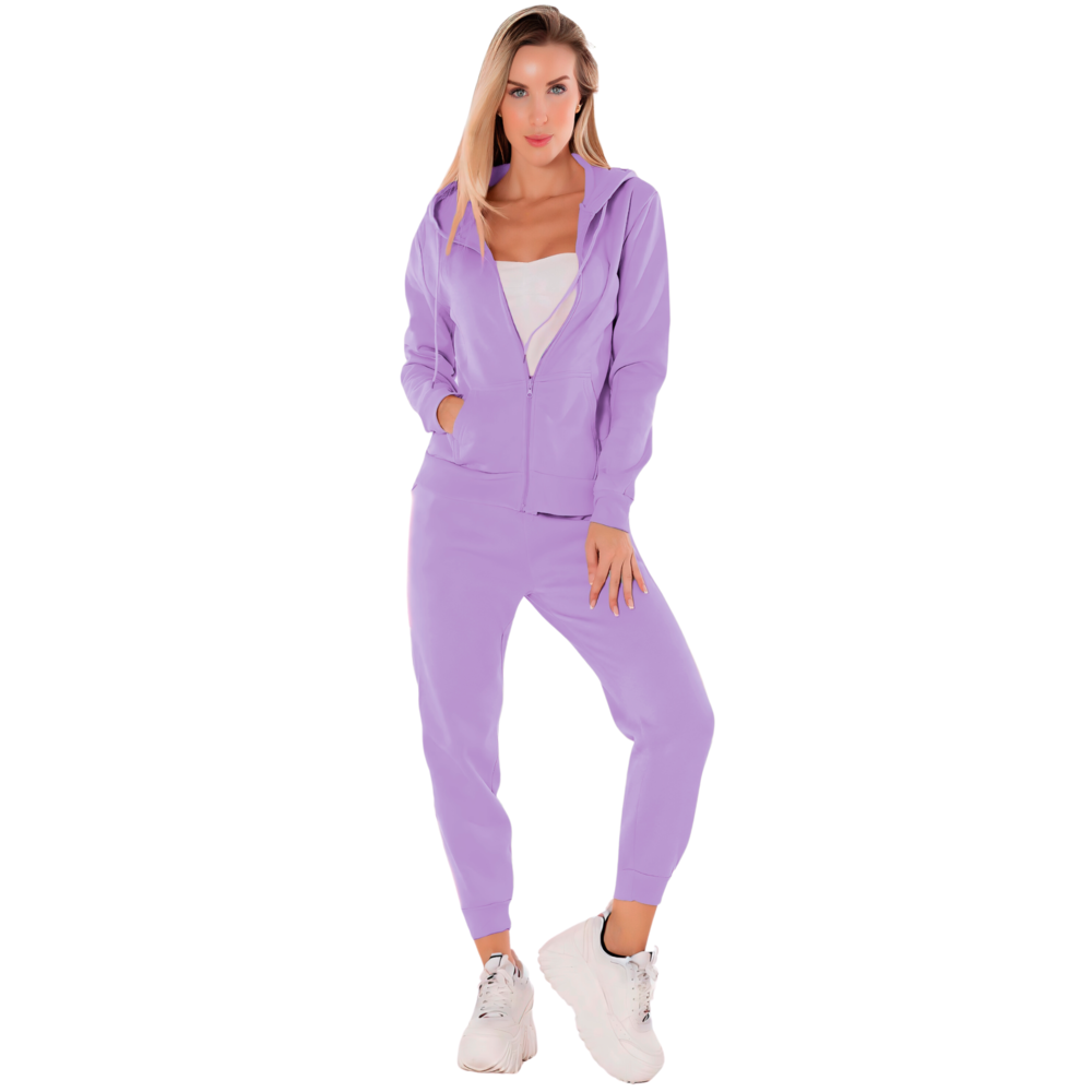 Conjunto Mujer Térmico Pant Y Sudadera Capucha Set De Pants