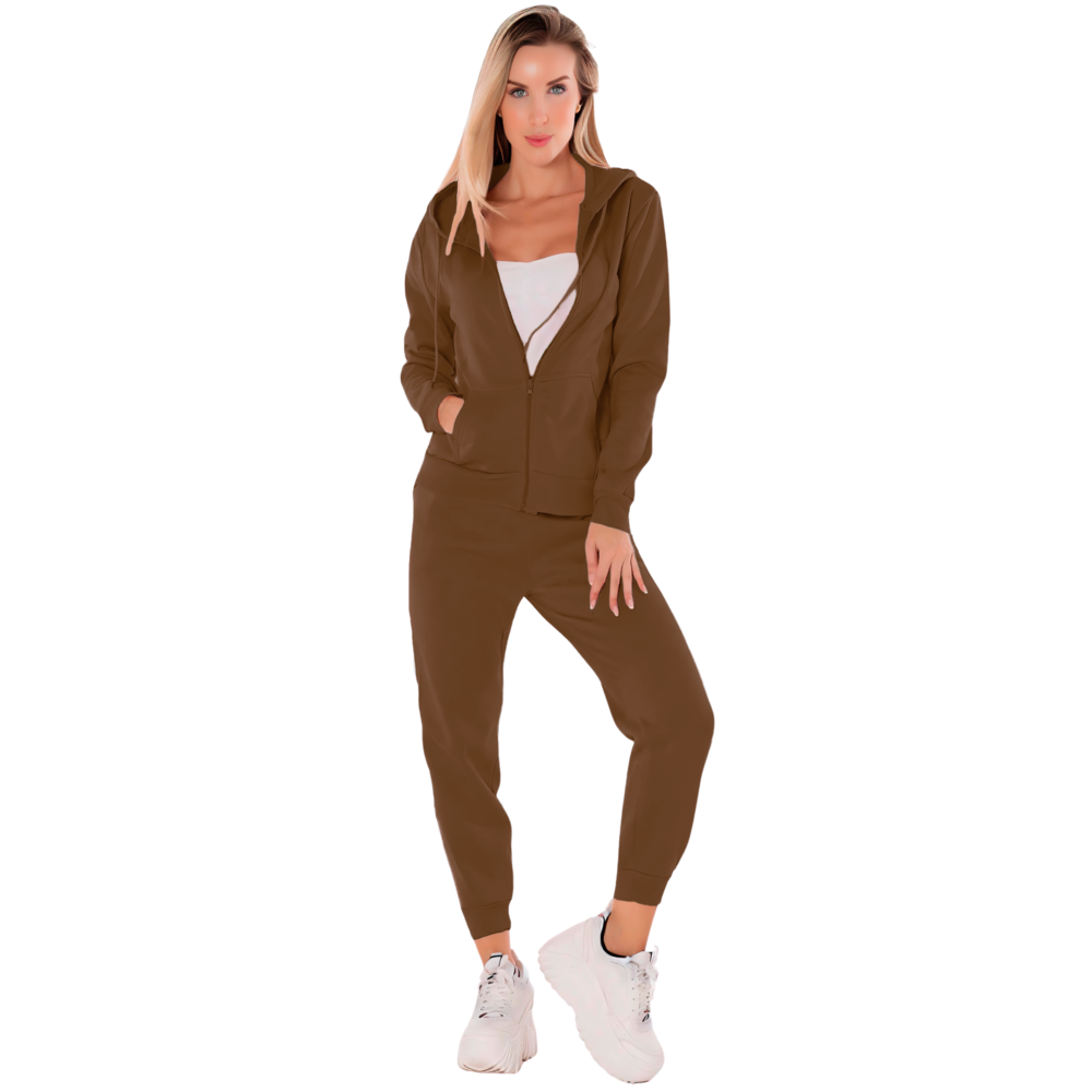 Conjunto Mujer Térmico Pant Y Sudadera Capucha Set De Pants
