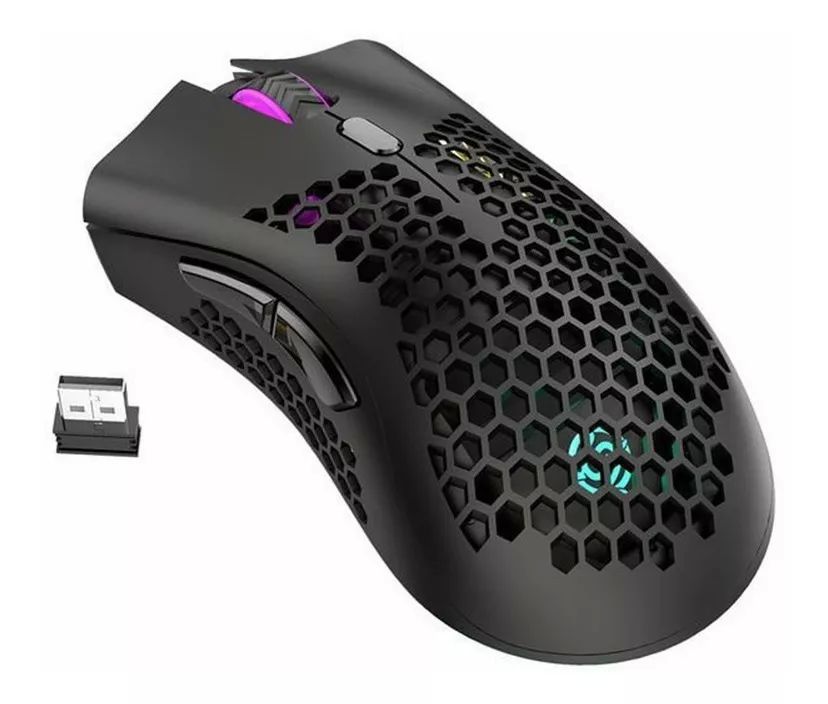 Mouse gamer inalámbrico recargable K-Snake BM600 black