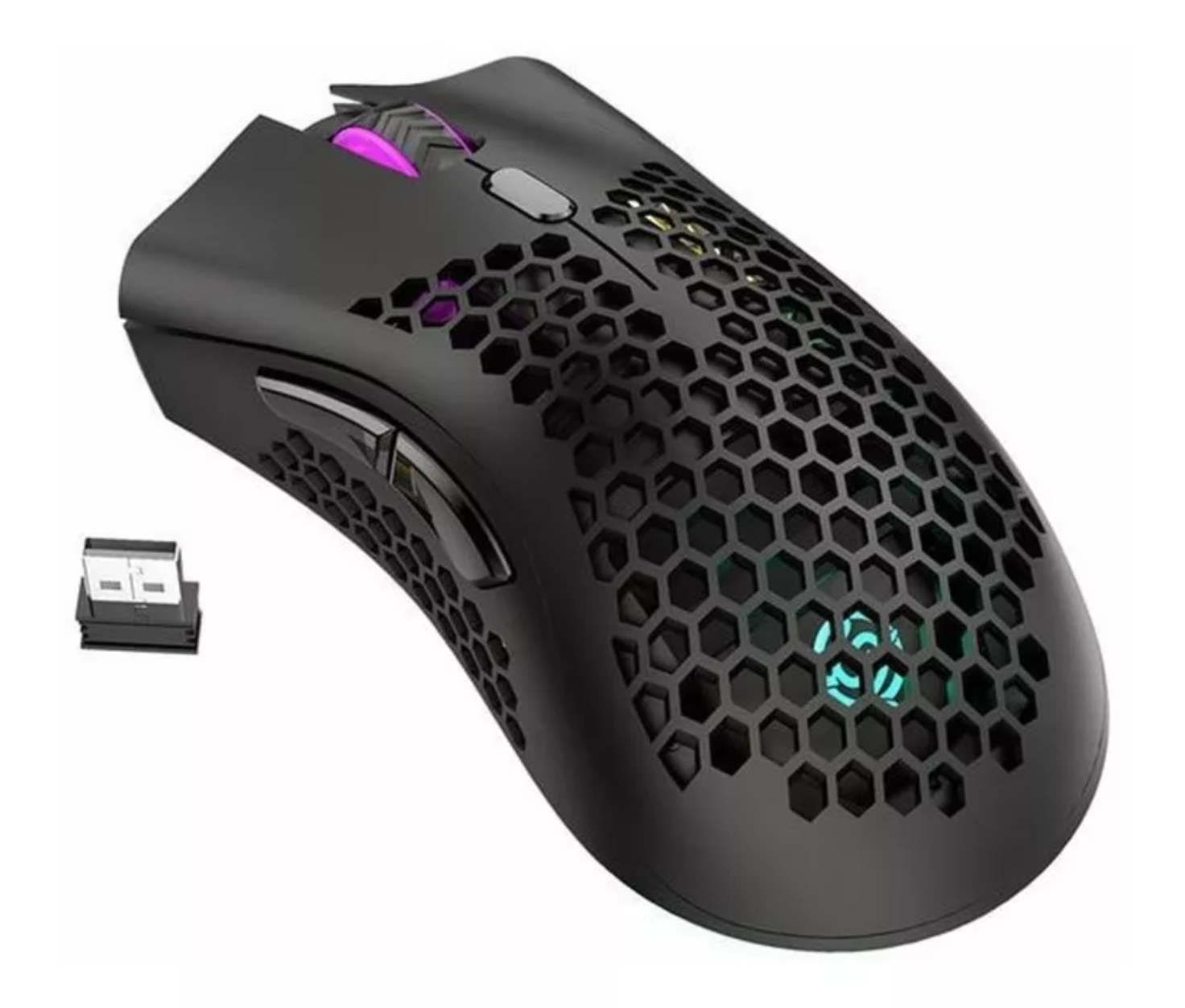 Mouse gamer inalámbrico recargable K-Snake BM600 black