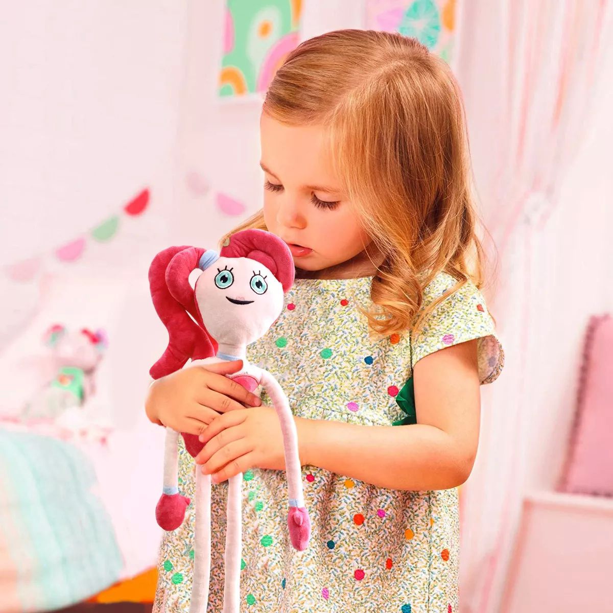 Muñeco De Peluche Poppy Playtime Mommy Long Legs Rosa Y 63cm