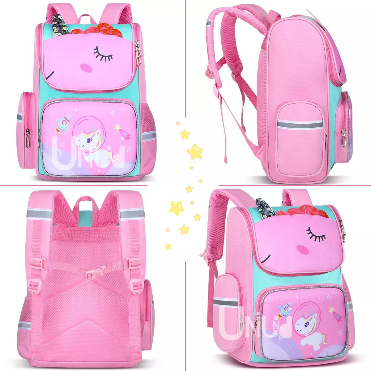 Mochila Infantil Dinosaurio Caballito Para Niños Niñas Escolar Primaria 