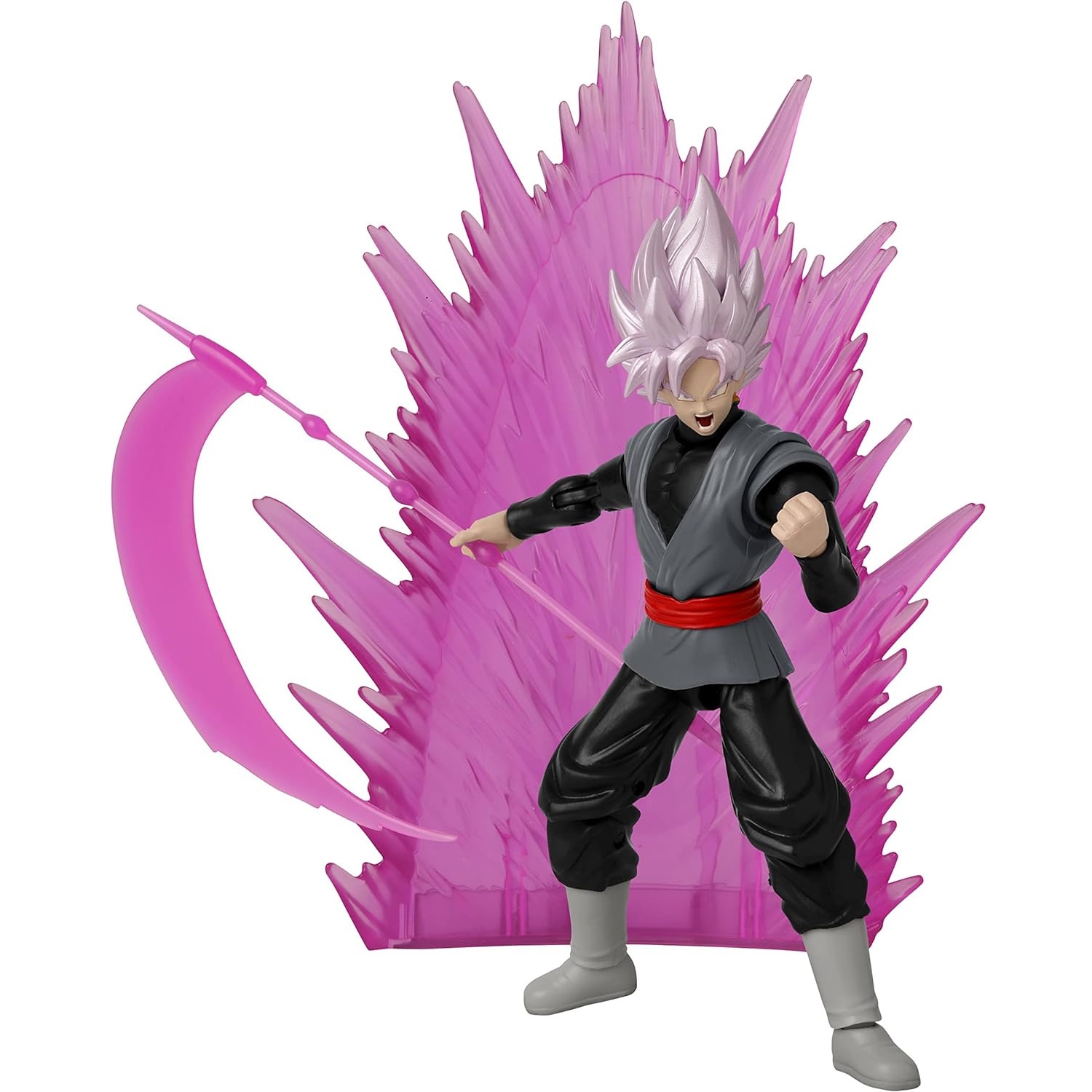 Goku Black Rose Power Up 15 cm Figura  Dragon Ball Super Stars 6.5" Original Bandai 