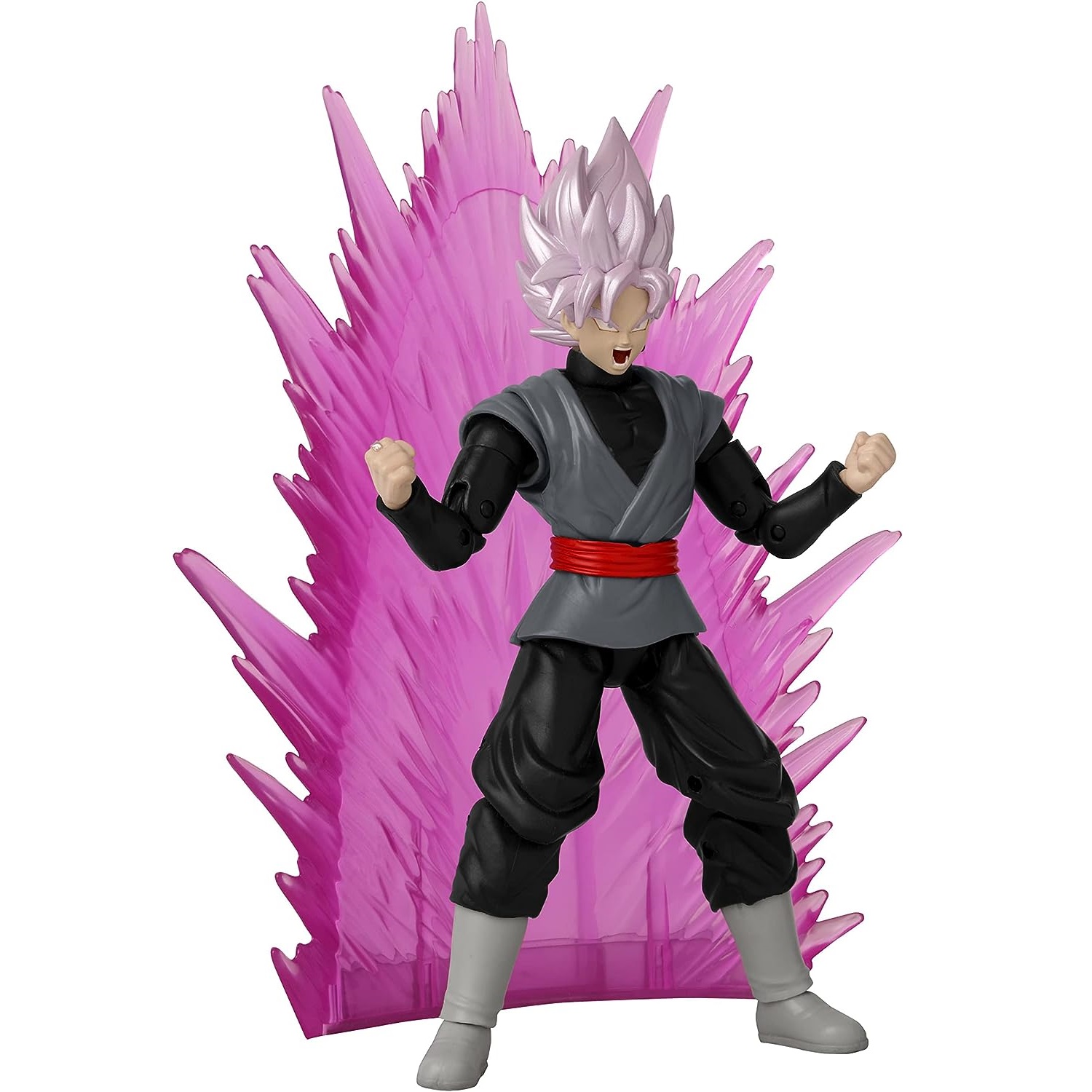 Goku Black Rose Power Up 15 cm Figura  Dragon Ball Super Stars 6.5" Original Bandai 