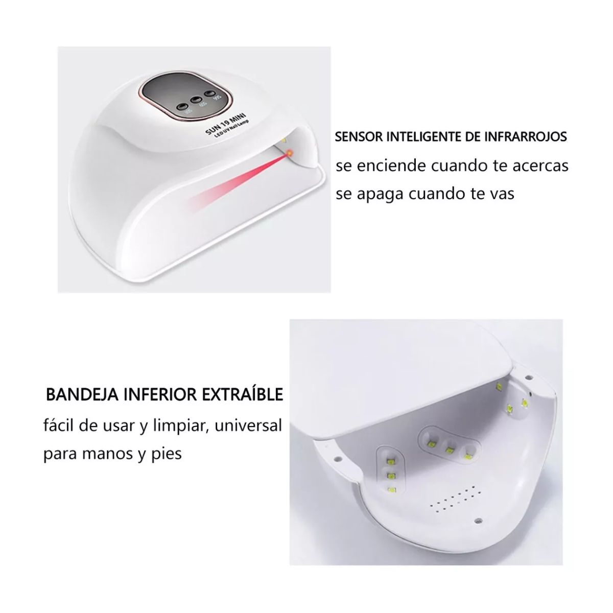 Kit Glitter Polygel Con Lámpara Led/uv + Utensilios Manicura 