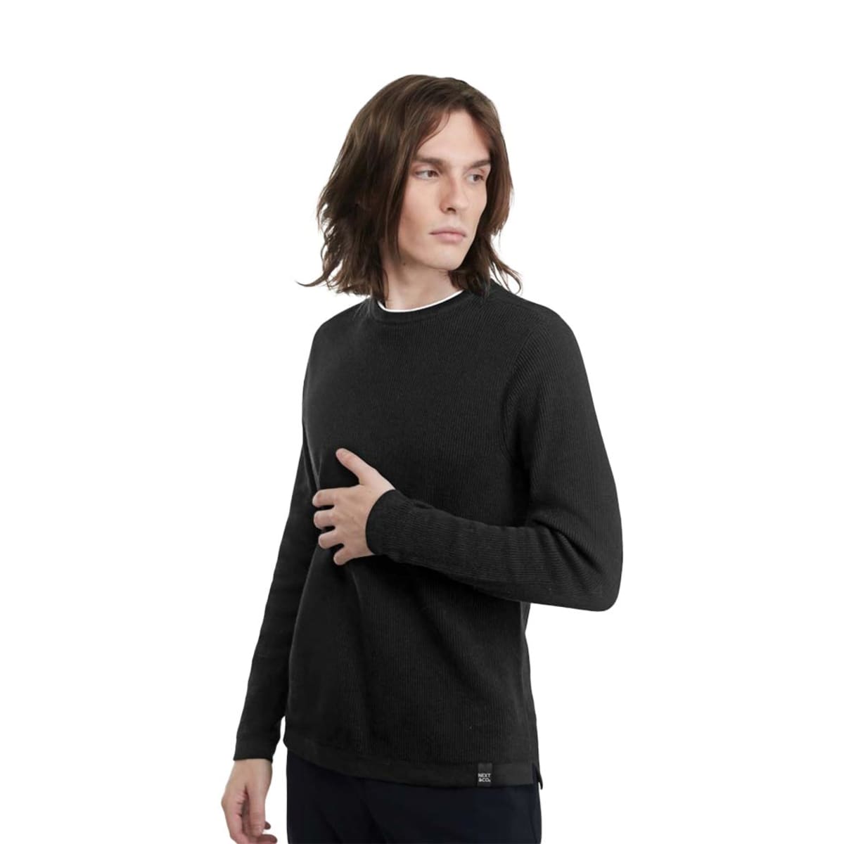 Suéter básico color negro Next & Co. para hombre, mod. 1093492