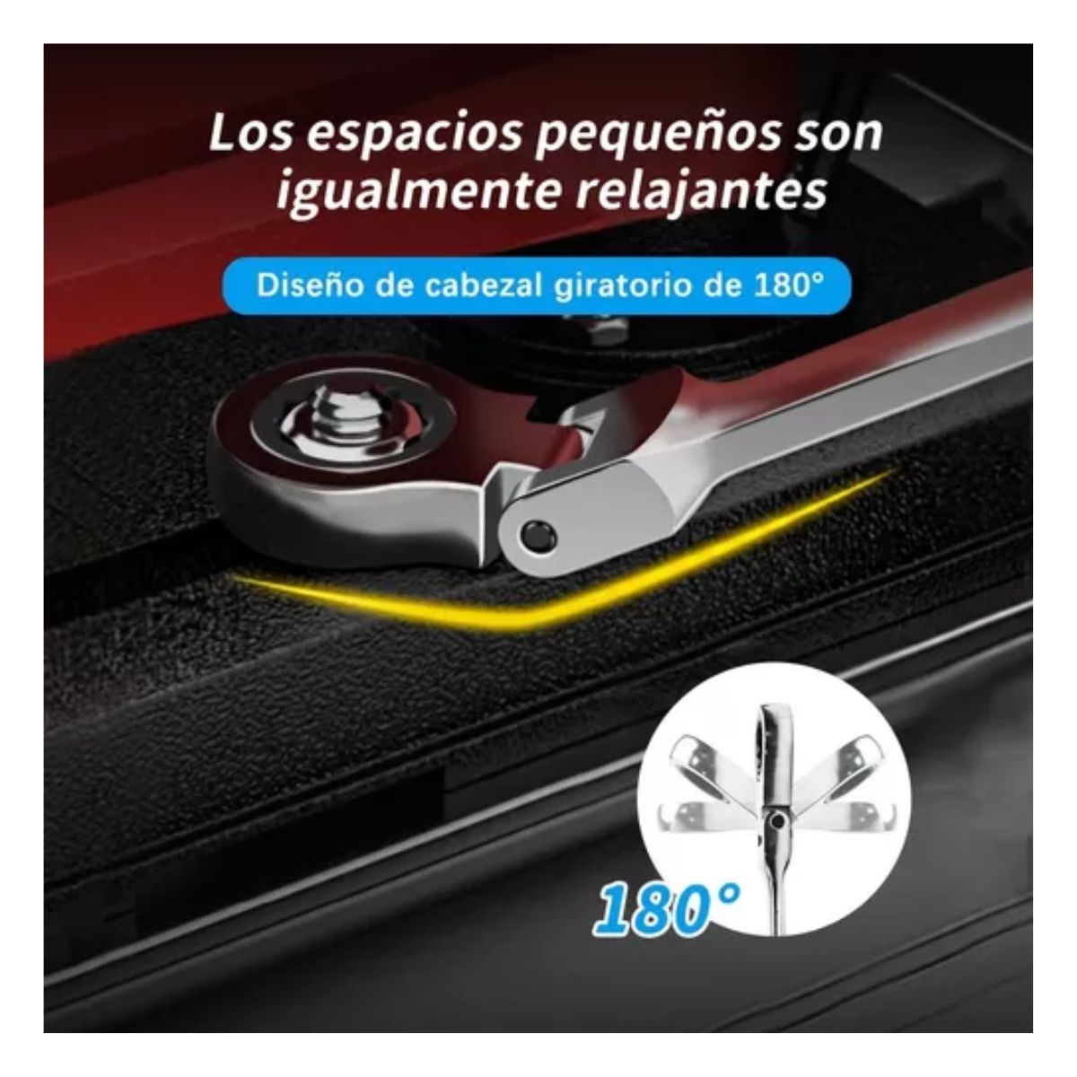 Llave Inglesa Combinada Tipo Matraca Ajustable Goxawee 12 pzs, Plata