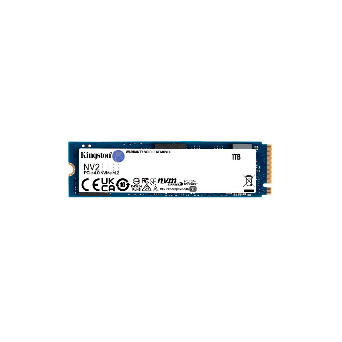 SSD Kingston NV2 NVMe, 1TB, PCI Express 4.0, M.2