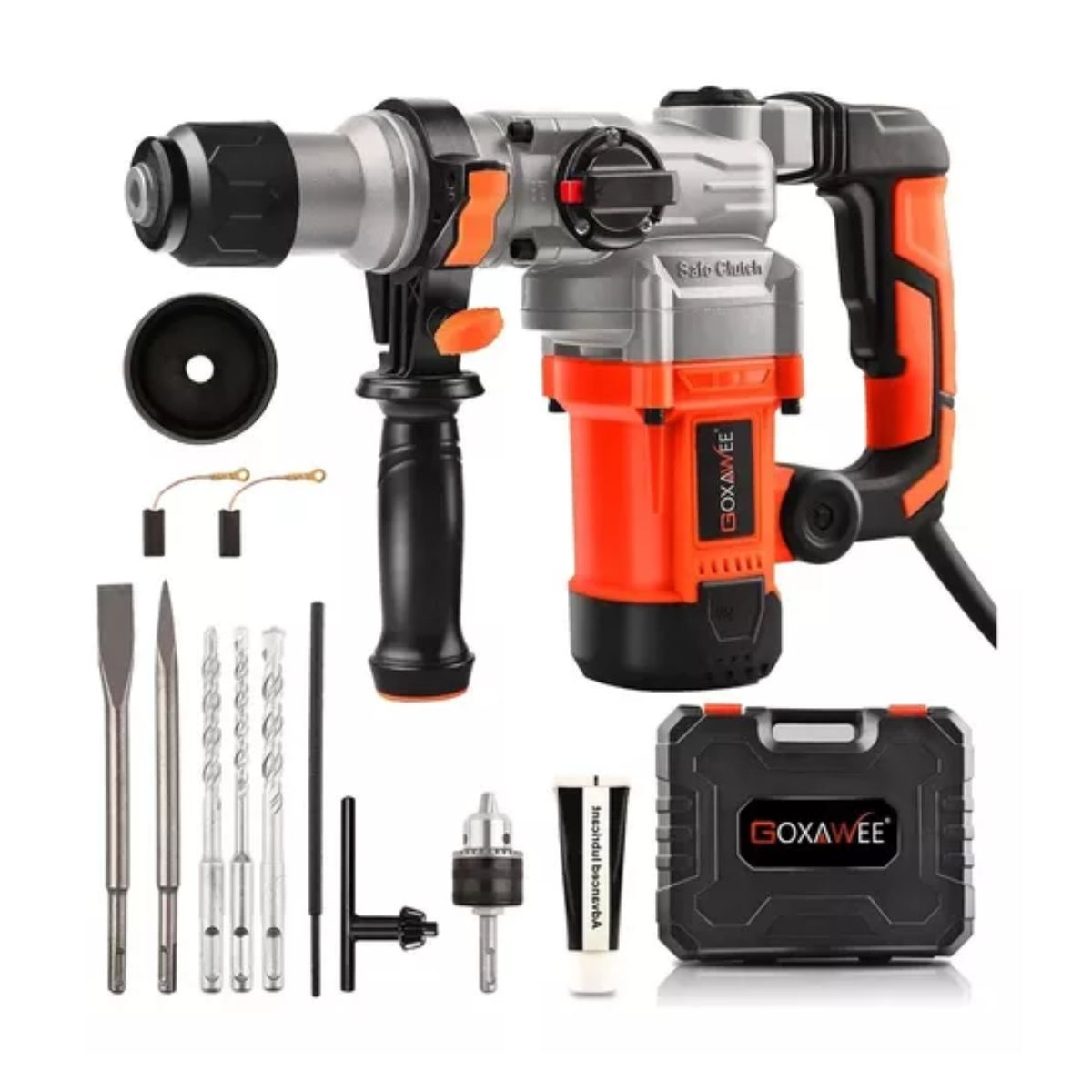 Rotomartillo Cincelador Perforador Sds Industrial 1600w Naranja/Negro