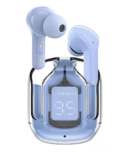  Audífonos Bluetooth Inalámbrico Pro Cancelación Ruido Azul Color Azul claro