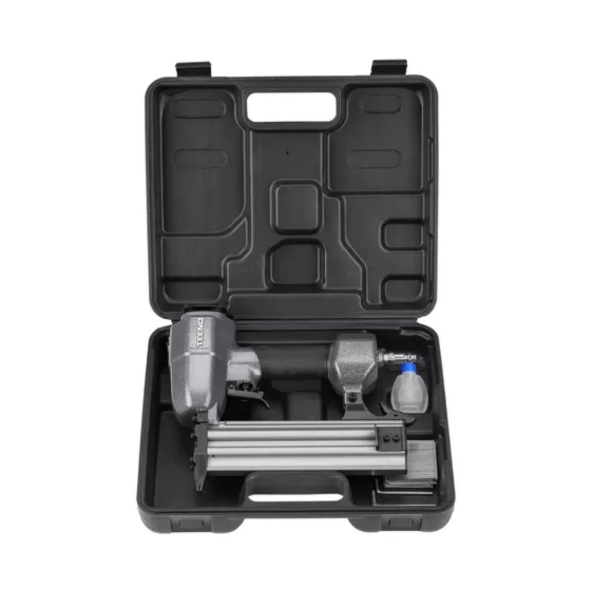 Pistola Clavadora Neutica Teeno Profesional Con 500 clavos, Negro