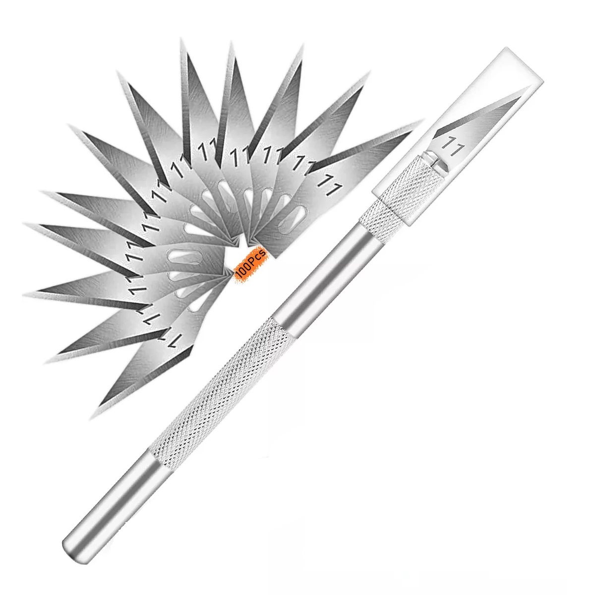 Kit Cutter Exacto Incluye 100 Navajas Repuesto Arte Dibu