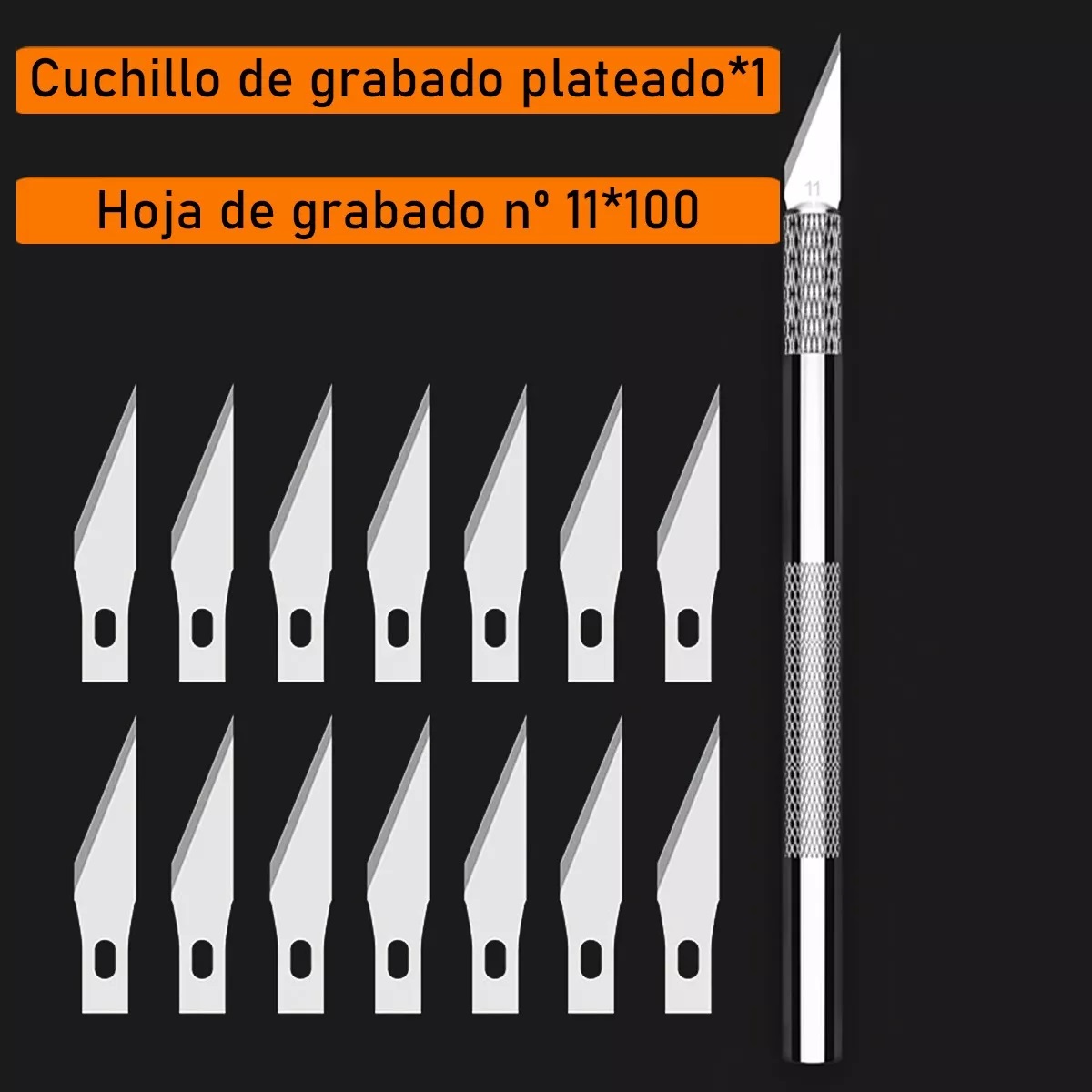 Kit Cutter Exacto Incluye 100 Navajas Repuesto Arte Dibu