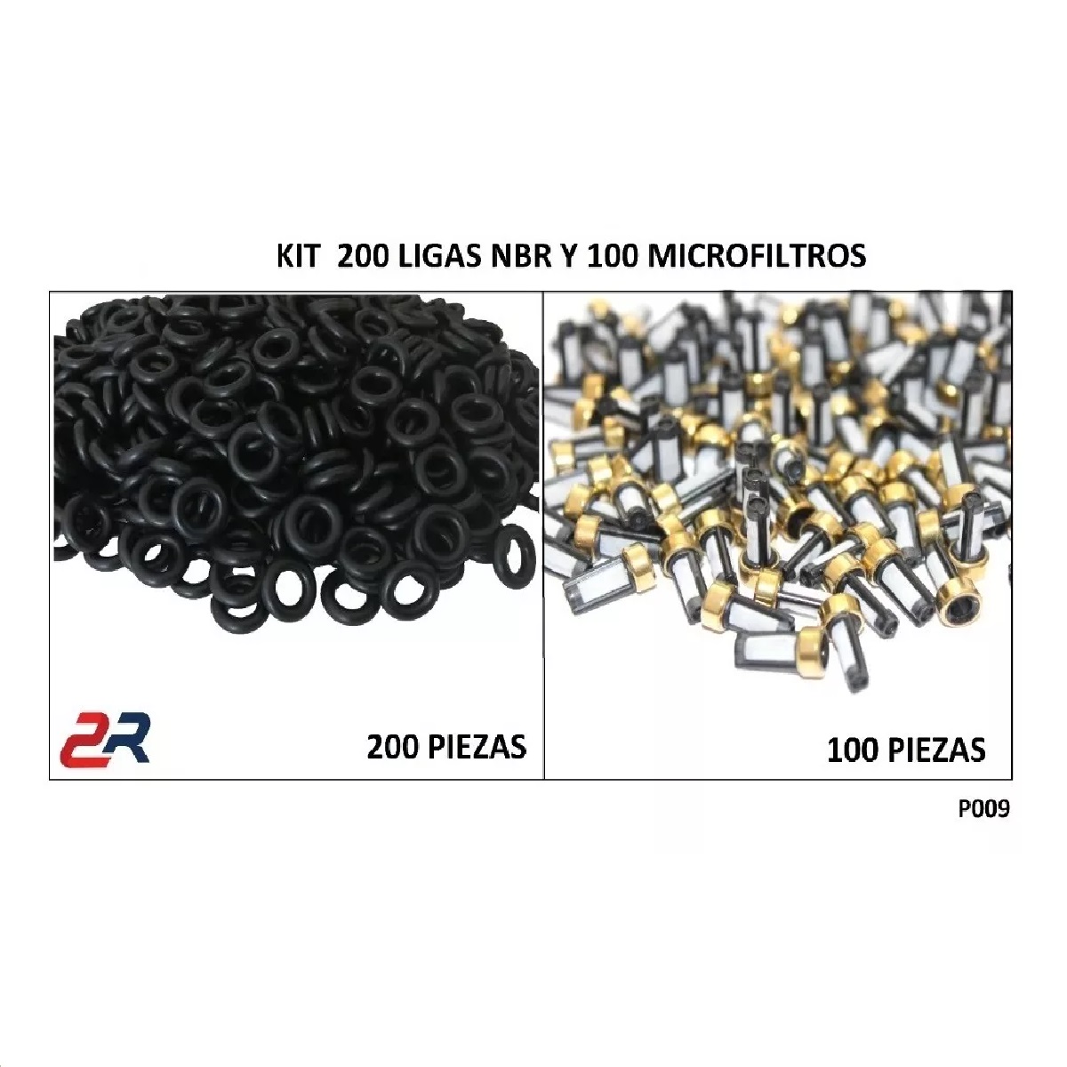 Microfiltros Y Ligas Para Inyectores (paquete 300 Piezas)