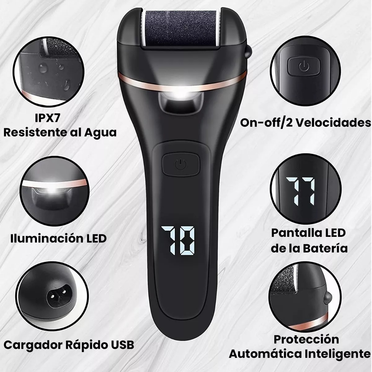 Removedor De Callos Eléctrico Limas Para Pies 18 Piezas