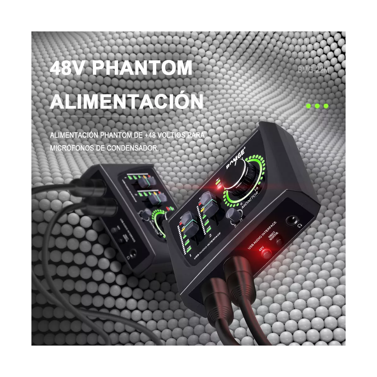 Mezclador De Sonido Usb Bomge De 22m