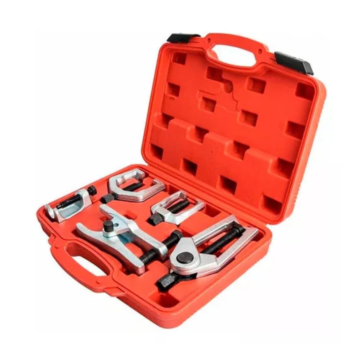 Extractor Rotula Kit Herramienta Suspension Reparacion Auto, Plata/Rojo
