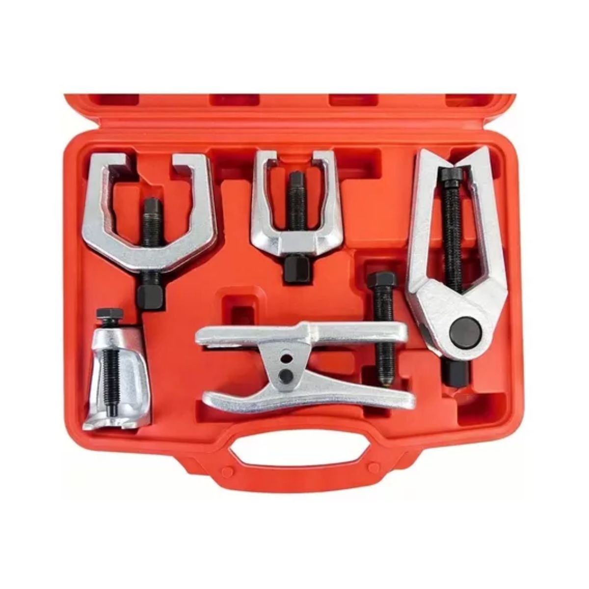 Extractor Rotula Kit Herramienta Suspension Reparacion Auto, Plata/Rojo