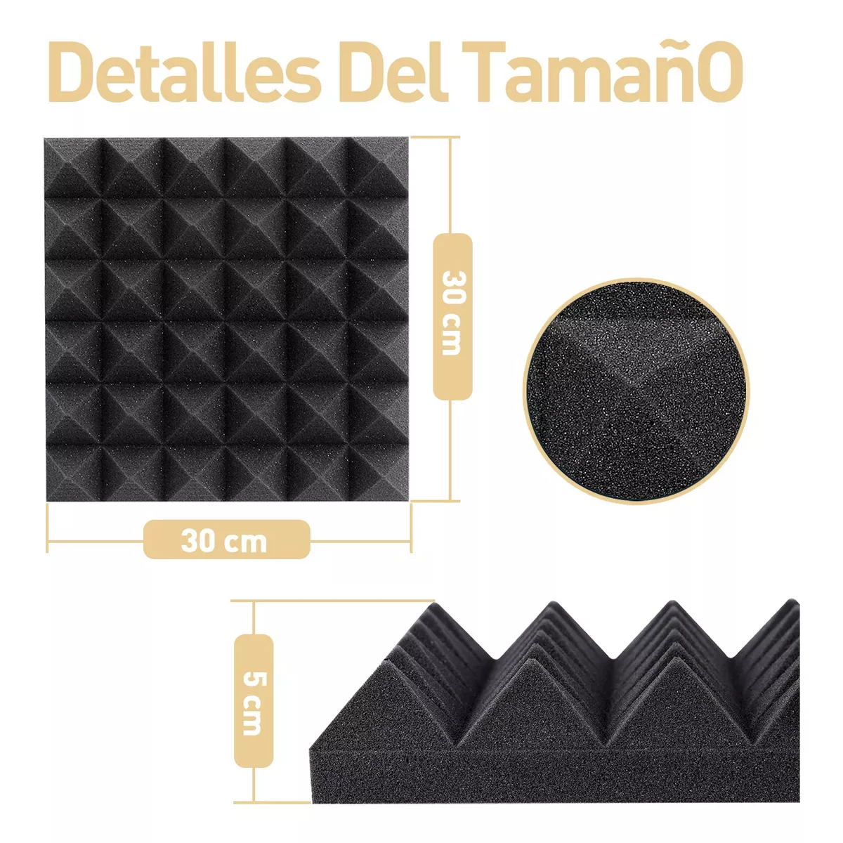 Kit Paneles Acústicos De Espuma Aislante De Ruido, 36 Pza