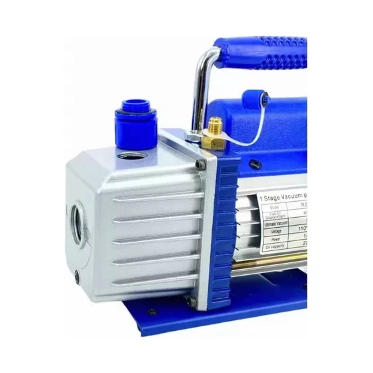 Bomba De Vacío De Paletas Rotativas 4cfm 1/3 Hp 110v Azul/Gris