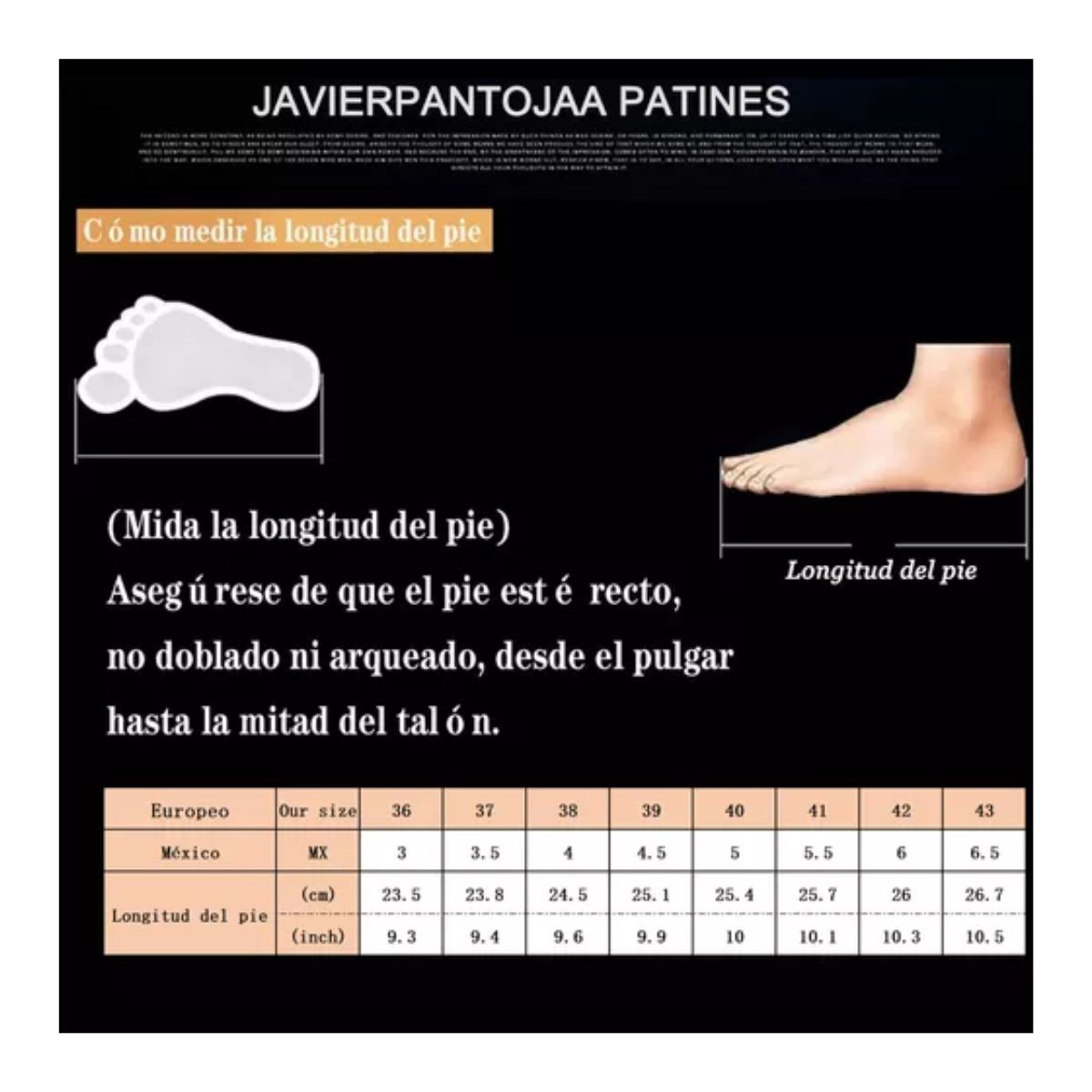 Patines Roller De 4 Ruedas Doble Fila Para Mujer Con Led Talla 40, Negro