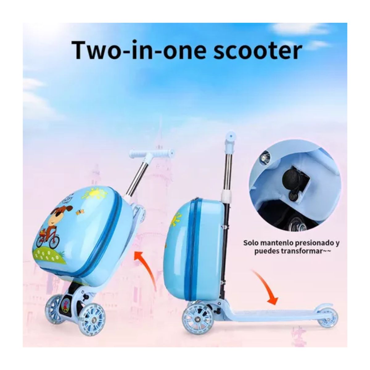 Mochila con discount scooter para niños