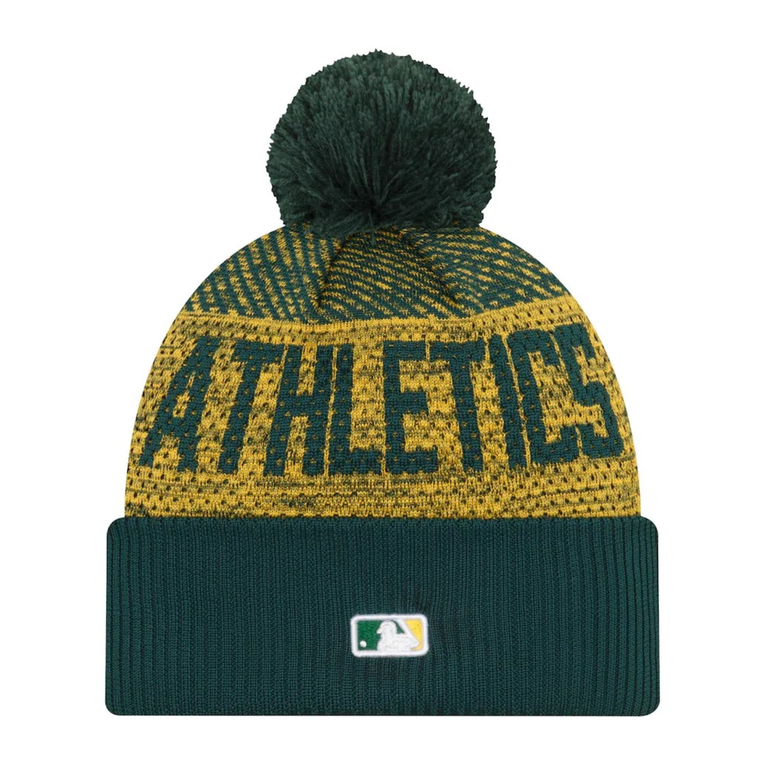 Gorro de invierno New Era Athletics verde 402914