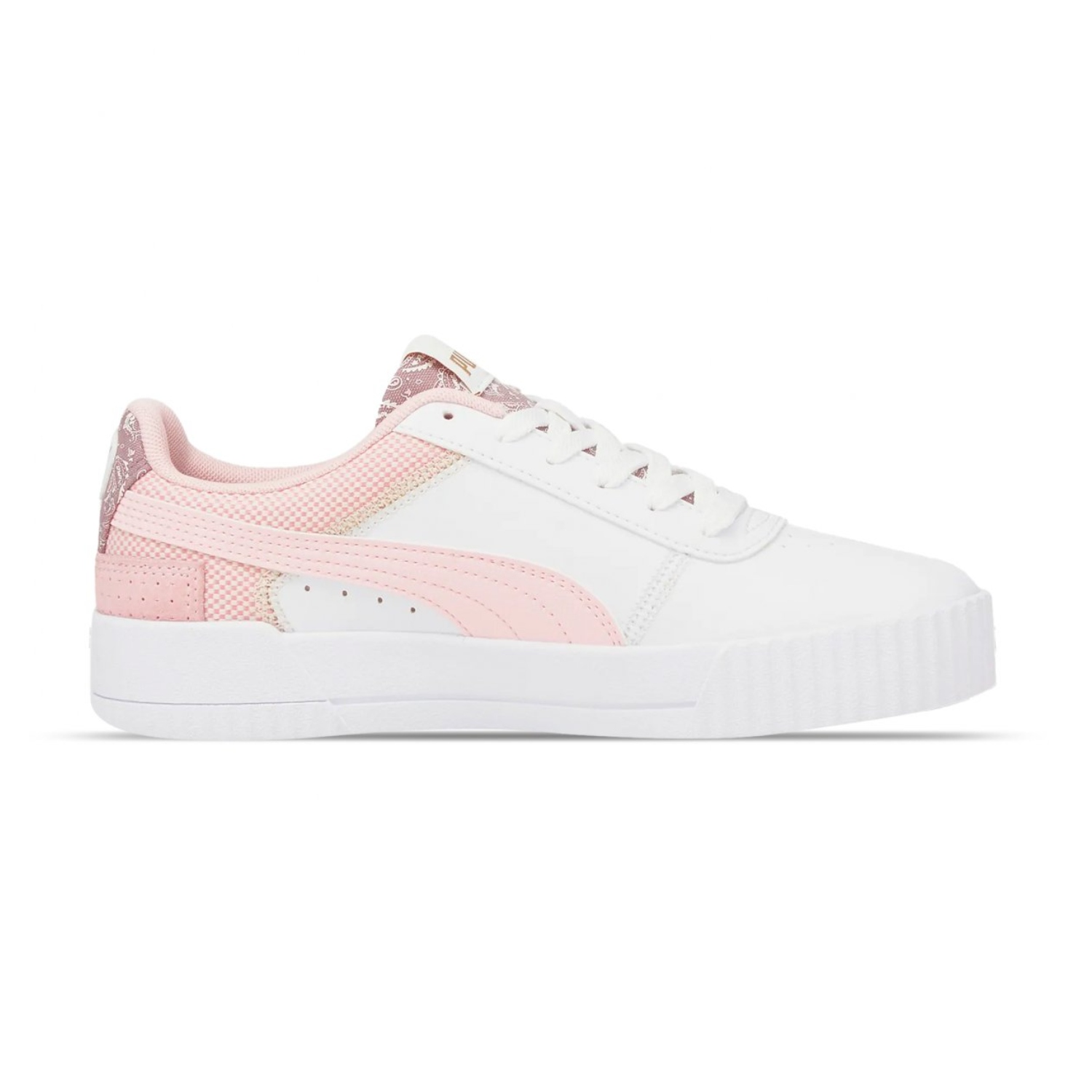 Tenis Casual Puma Carina Patchwork blanco 383907 02 mujer