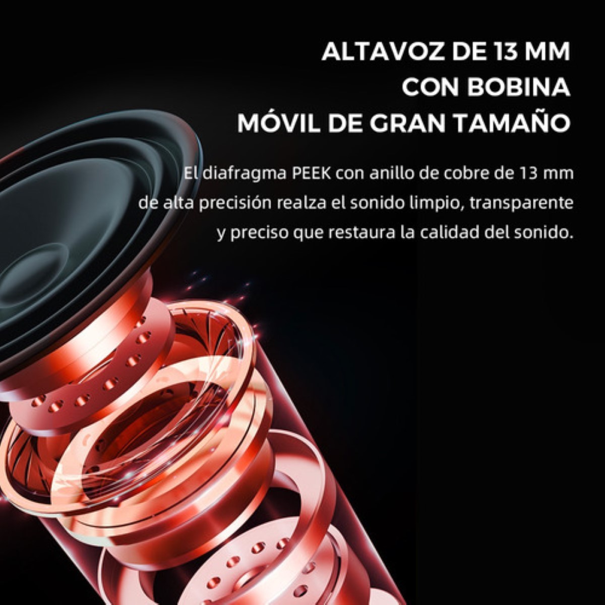 Audifonos Gamer Bluetooth Audifono In Ear Reducción De Ruido Rojo