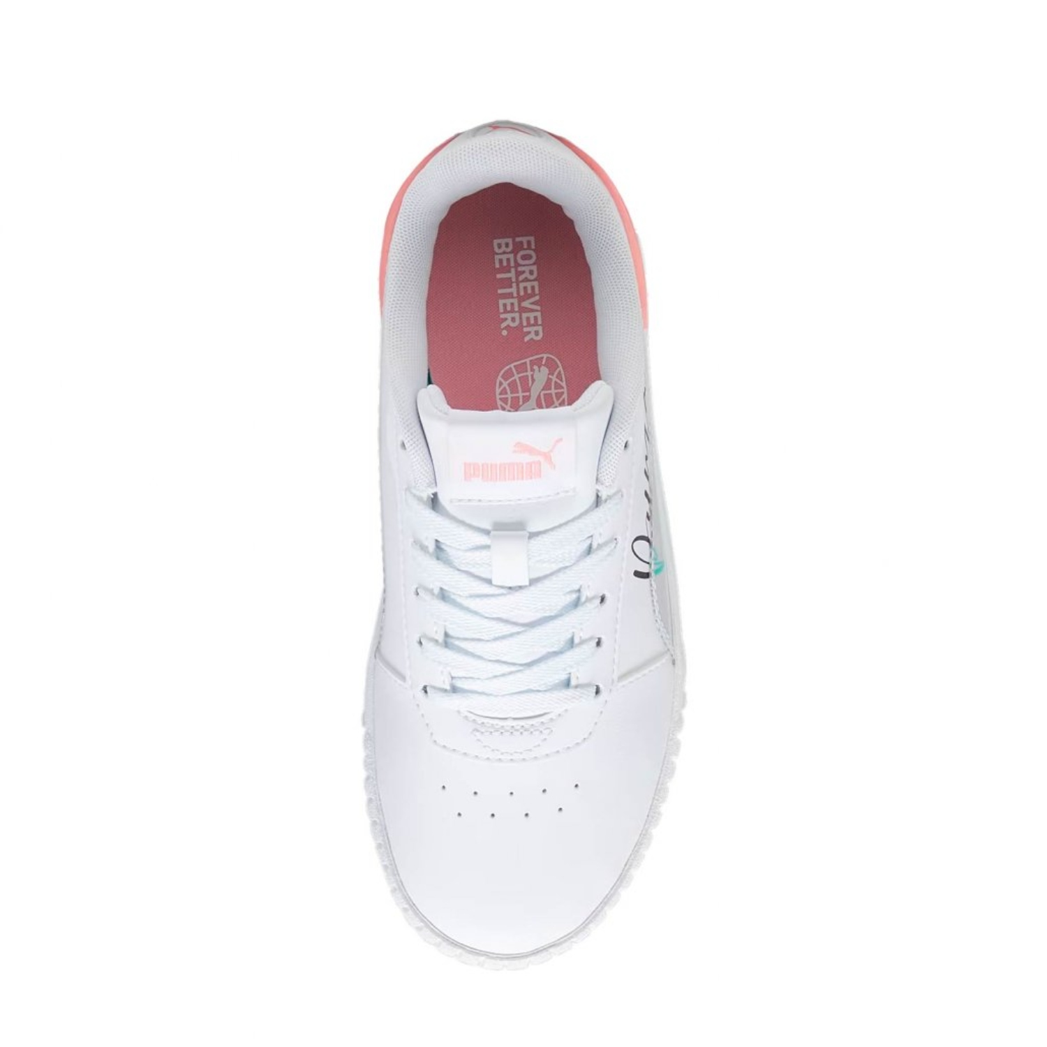 Tenis Casual Puma Carina 2.0 Crystal Wings Jr. blanco 392654 01 mujer