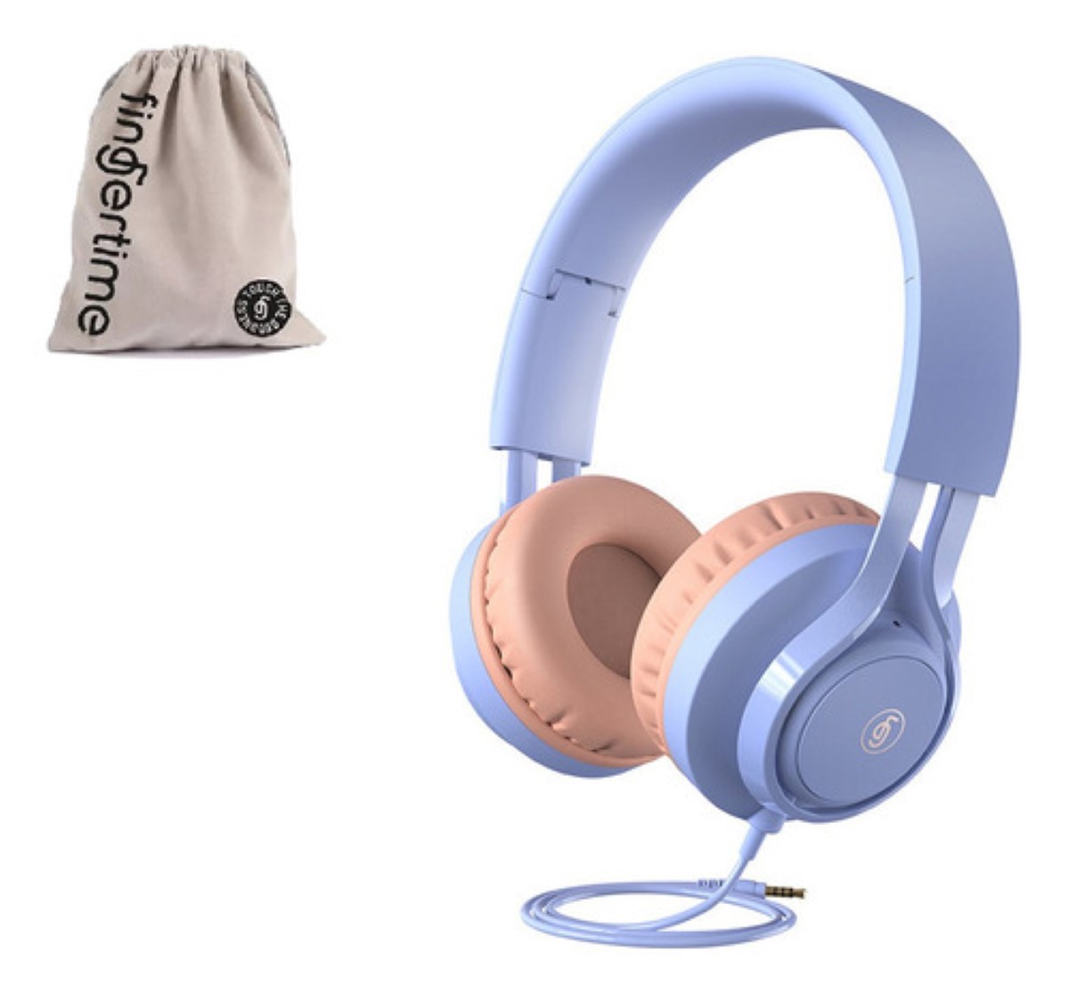 Audifonos Auriculares Con Cable Para Niños Con Micrófono, Violeta