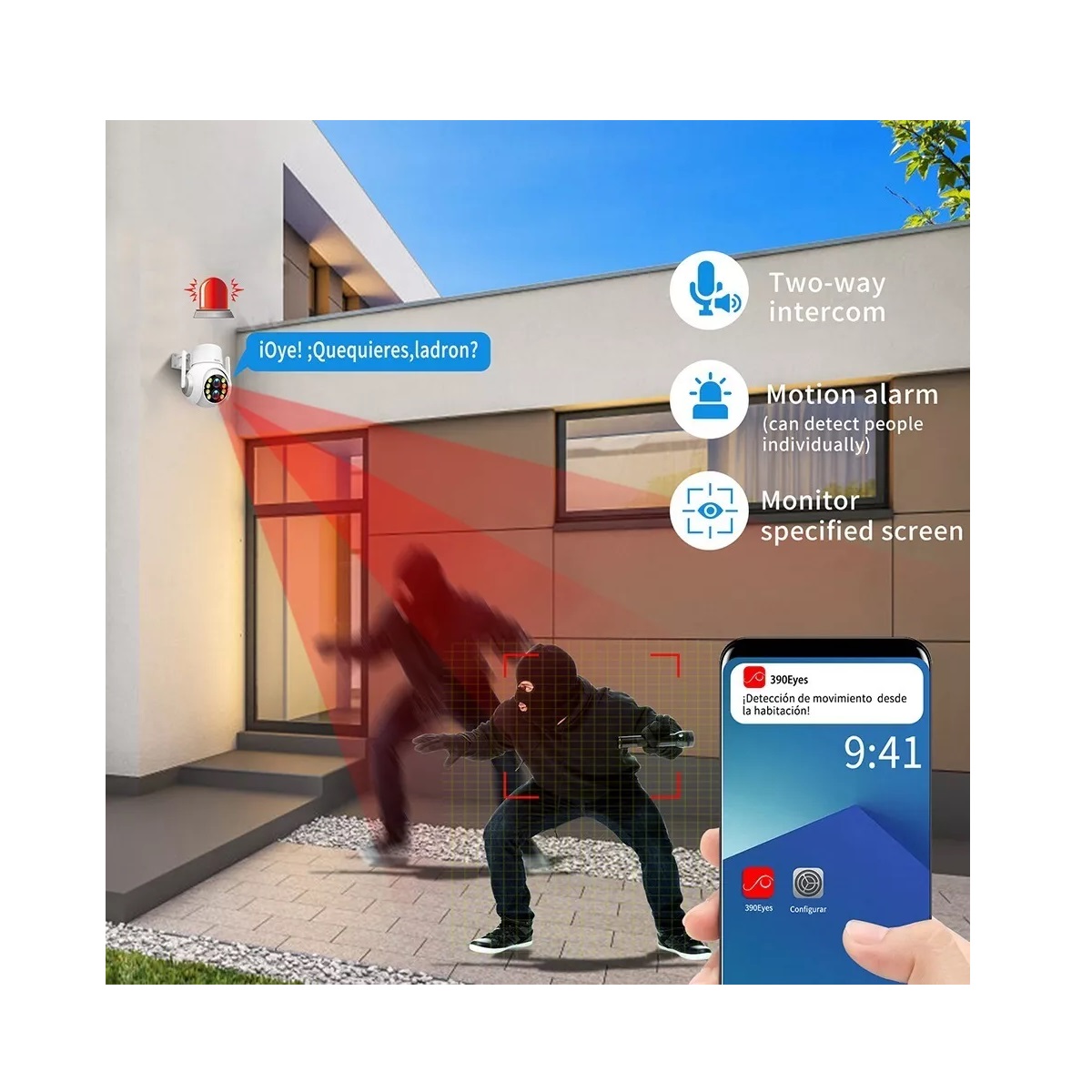 Cámara Seguridad Wifi Zoom Óptico 15x Dual Lente