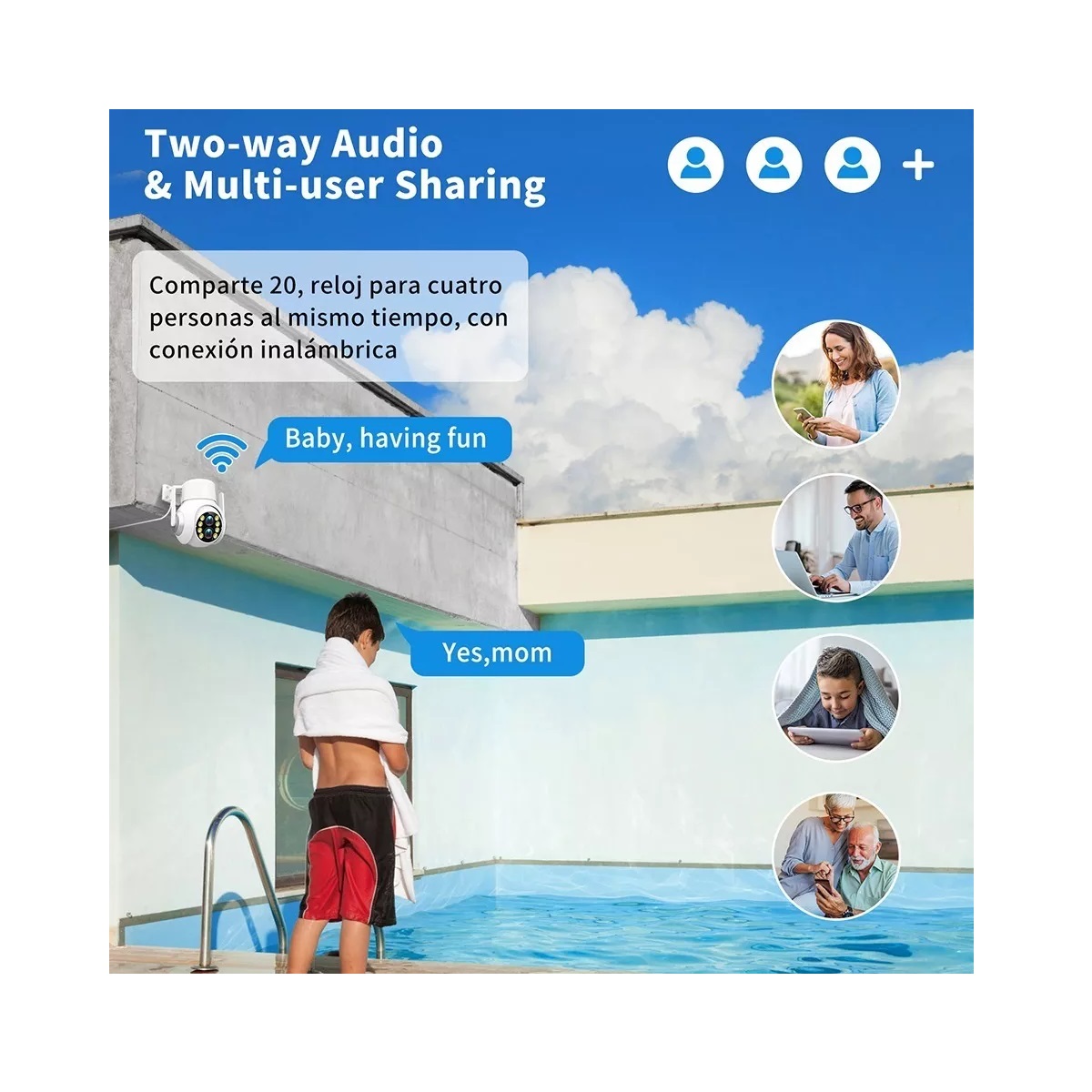 Cámara Seguridad Wifi Zoom Óptico 15x Dual Lente