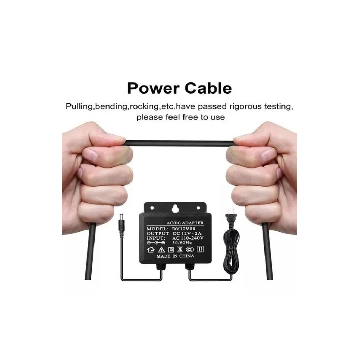 Eliminador De Corriente De 12v 2a Power Alimentación Cámara