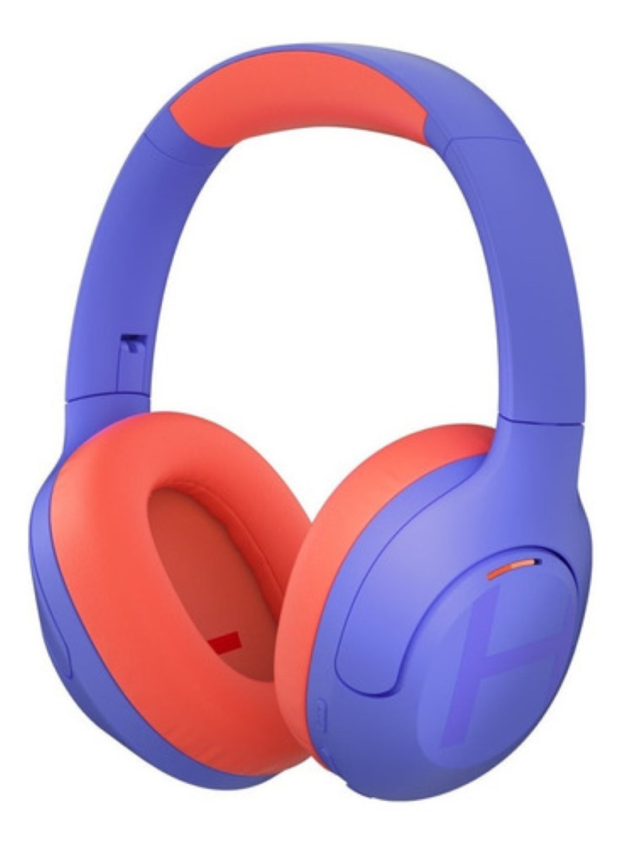 Audífonos Inalámbricos Gamer Diadema Violeta Oscuro/Rojo