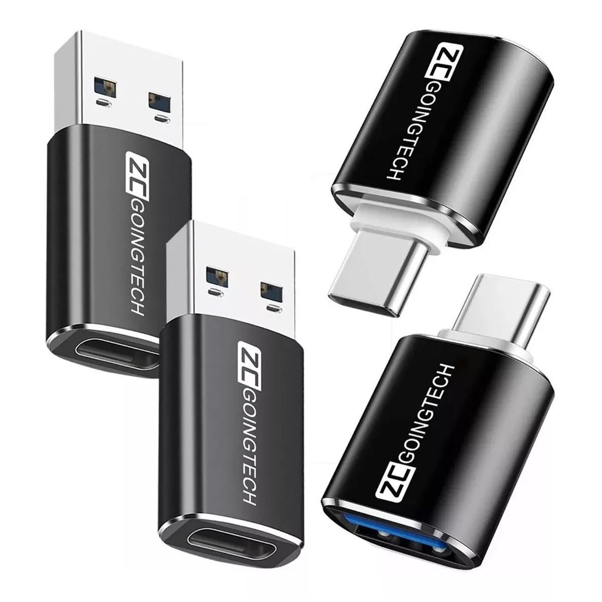 Set 4 Piezas Adaptador Otg Usb Tipo C A Usb 3.0 5gbps