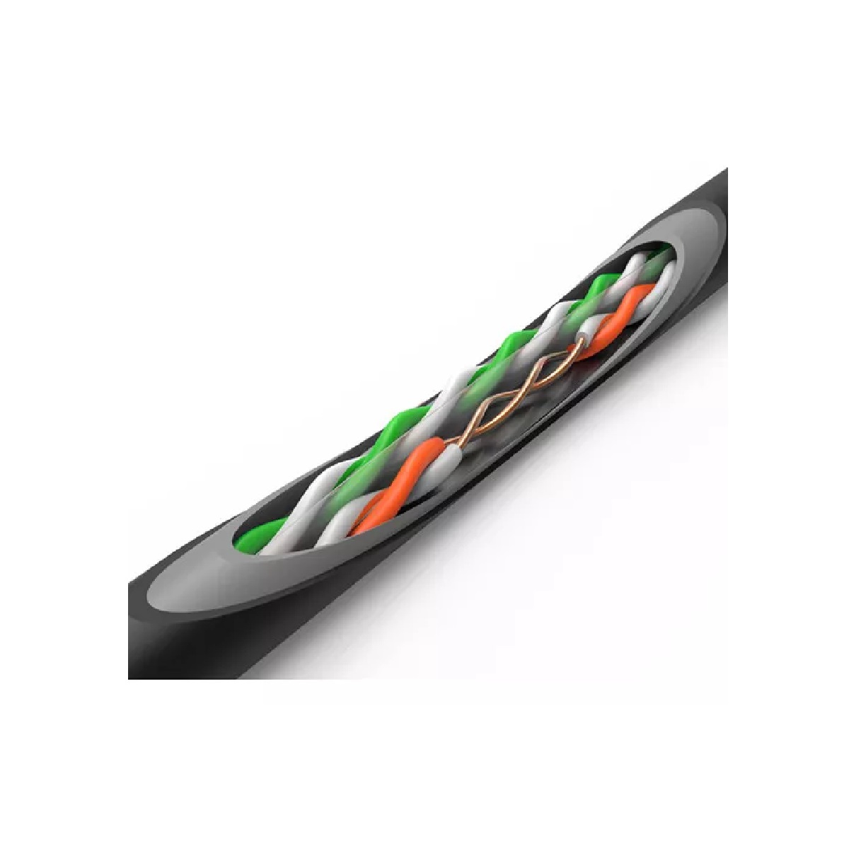 Cable De Red Utp Cat6 Blindado Para Exterior Bobina 305m