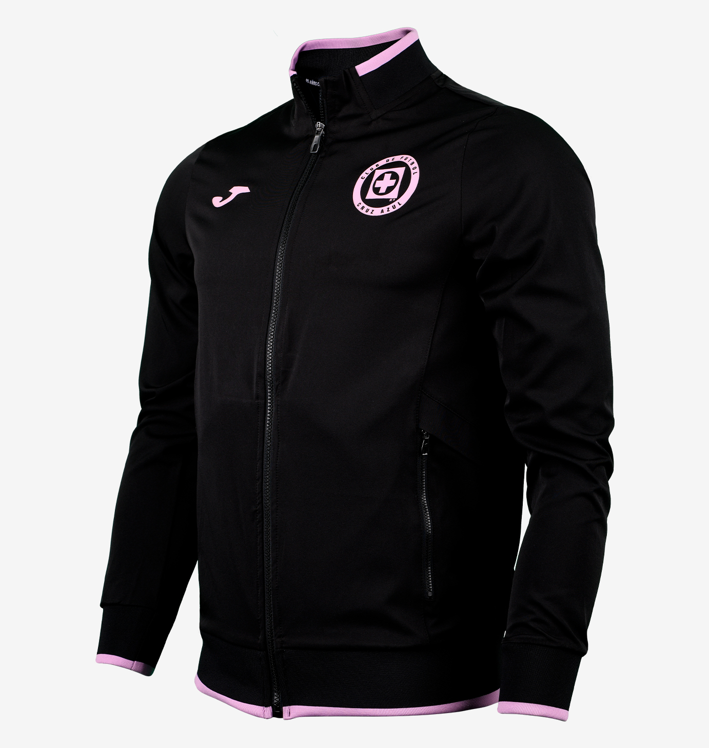 CHAQUETA CHANDAL CRUZ AZUL 22-23 NEGRO CABALLERO JOMA