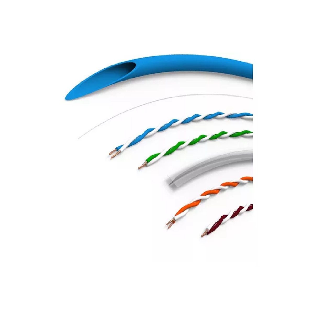 Bobina Cable De Red Utp 305m Cat6 Rj45 Ethernet Azul