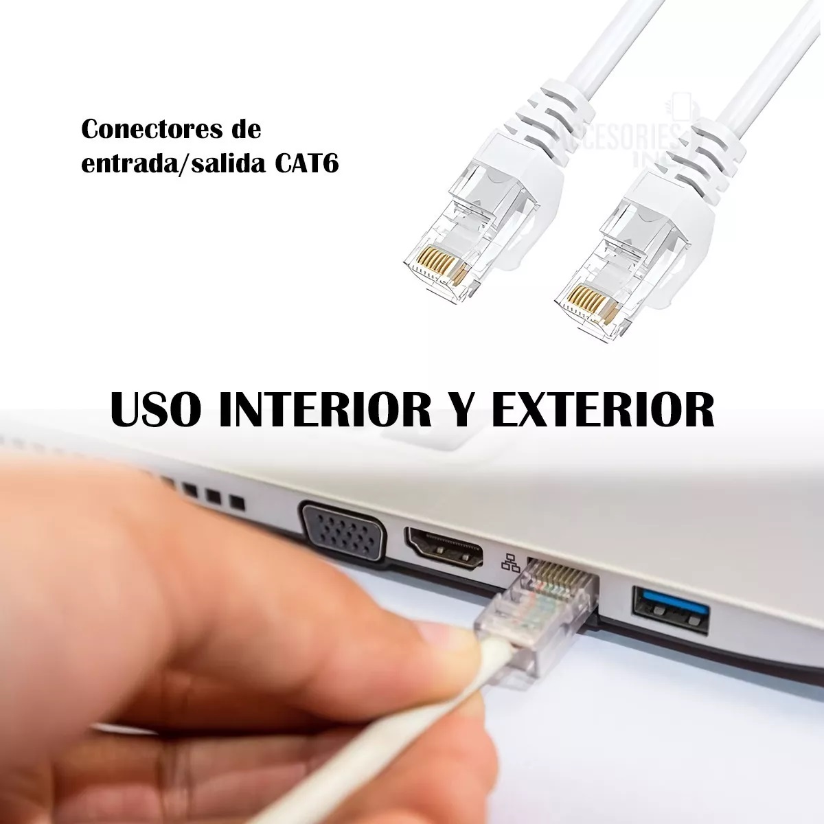 Cable Ethernet Red Lan 20m Reforzado Cat6 Internet Consola