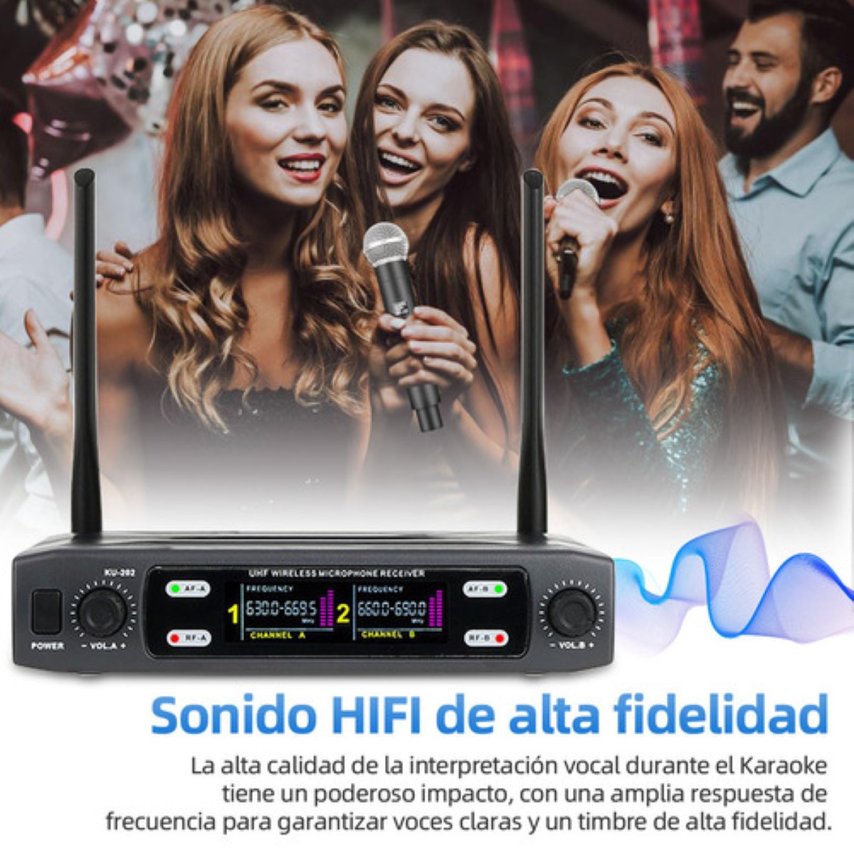 Micrófonos en forma de corazón, Negro