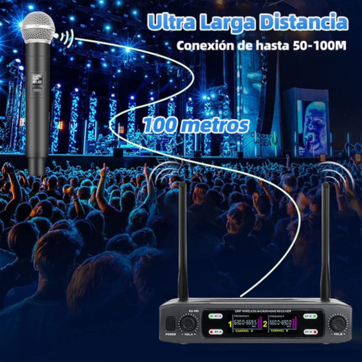 Micrófonos en forma de corazón, Negro