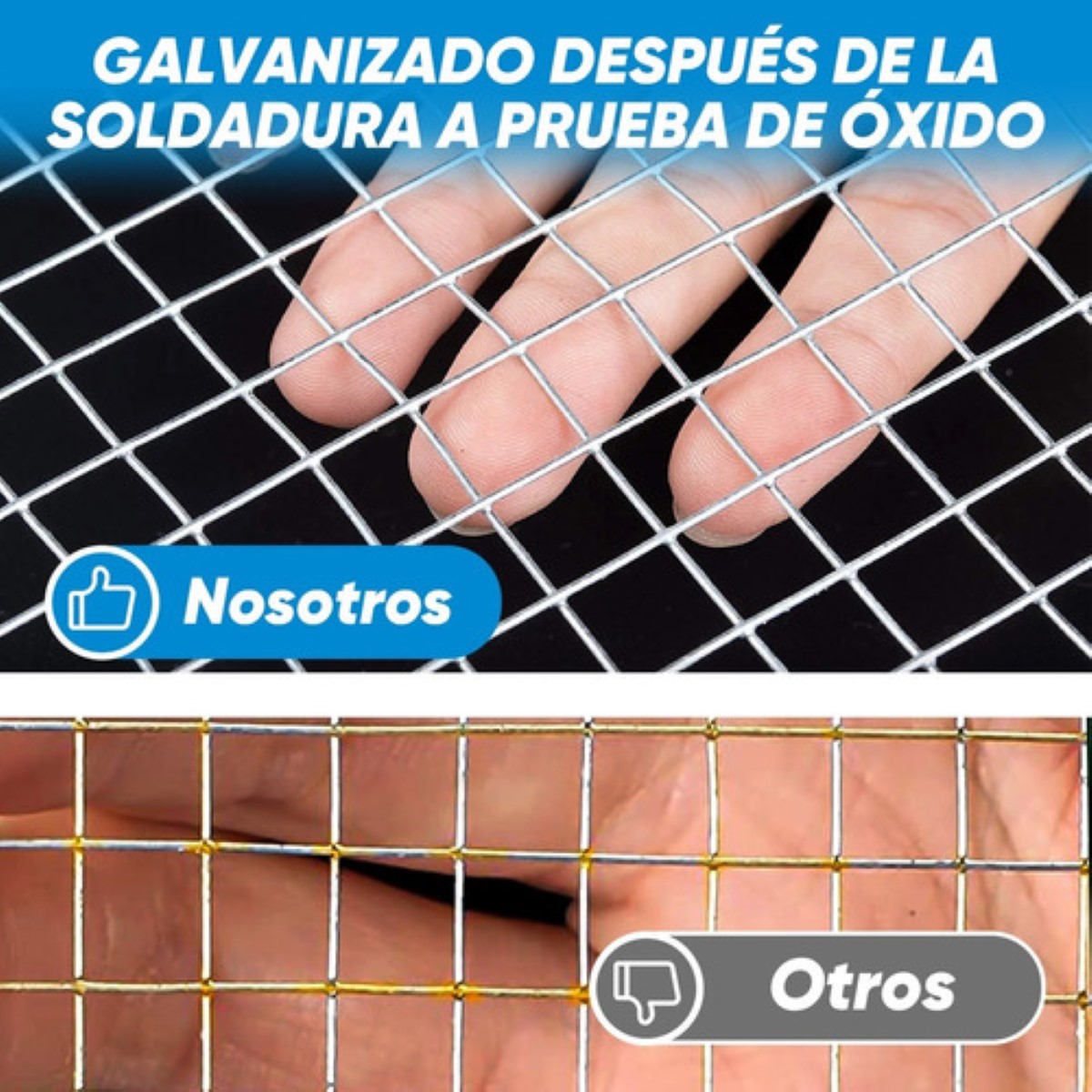 Malla Gallinera Malla De Acero Galvanizado 10m X 91 Cm Ab19m Plata